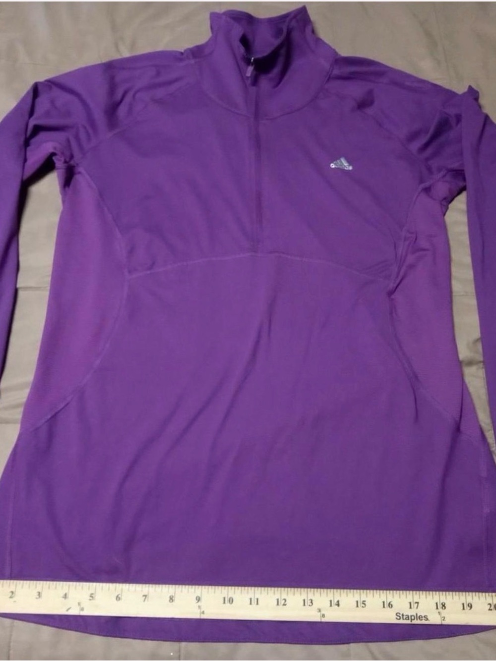 adidas Purple Half -Zip Sweatshirt